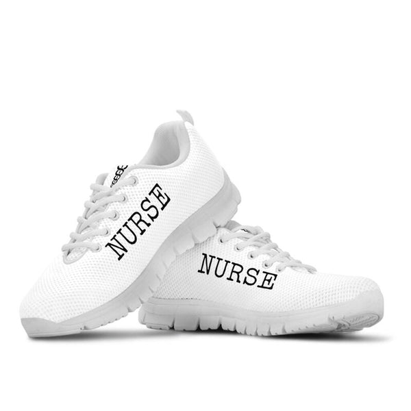 Nurse-strong White Sneakers, Running Shoes, Shoes For Women, Shoes For Men, Custom Shoes, L- Love Sneakers