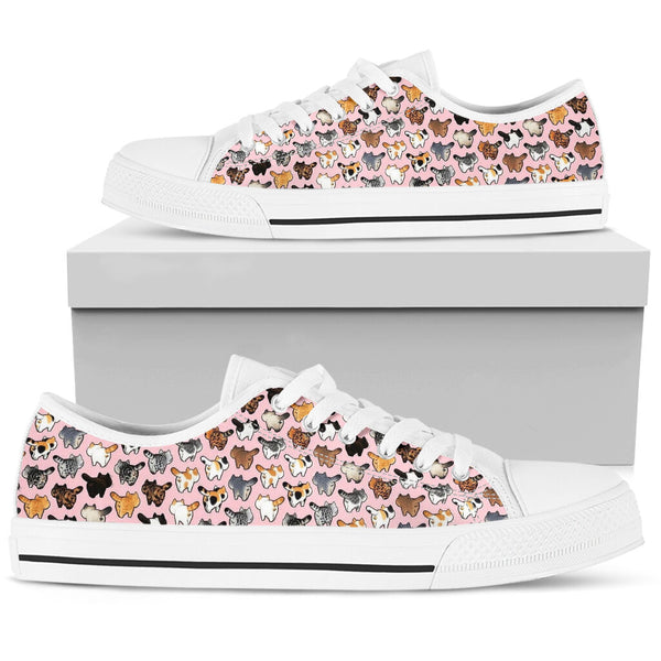 Cats Wallpaper Low Top Shoes