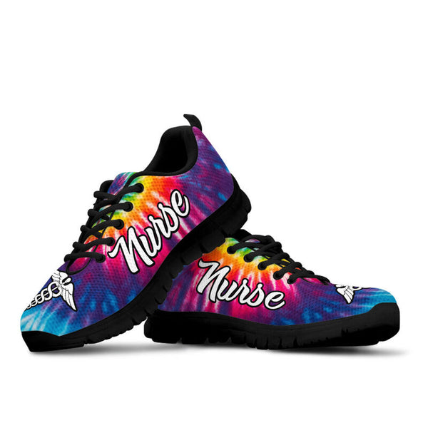 Nurse-tie Dye Sneakers, Running Shoes, Shoes For Women, Shoes For Men, Custom Shoes, L- Love Sneakers