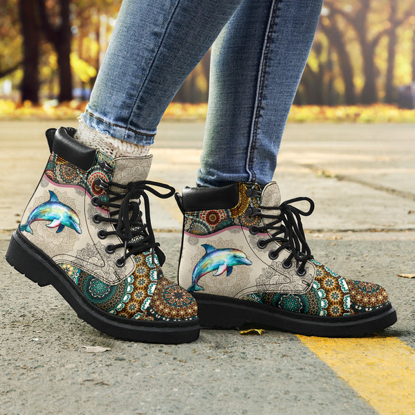 Dolphin - Vintage Mandala Asboot Sky 2 - Love All Season Boots