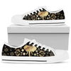 Elephant Gold Floral - Low Top Shoe - Love Love Top Shoes