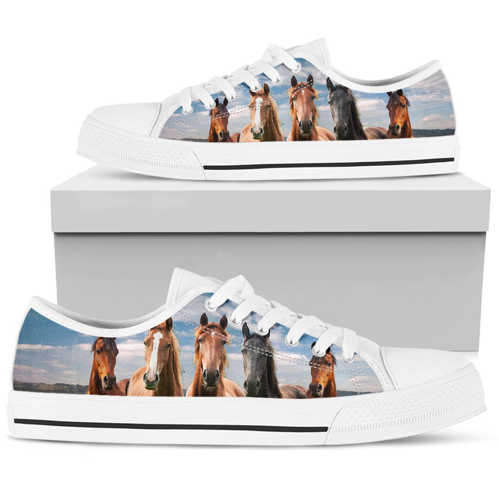 Horses Family Low Top -  Shoes