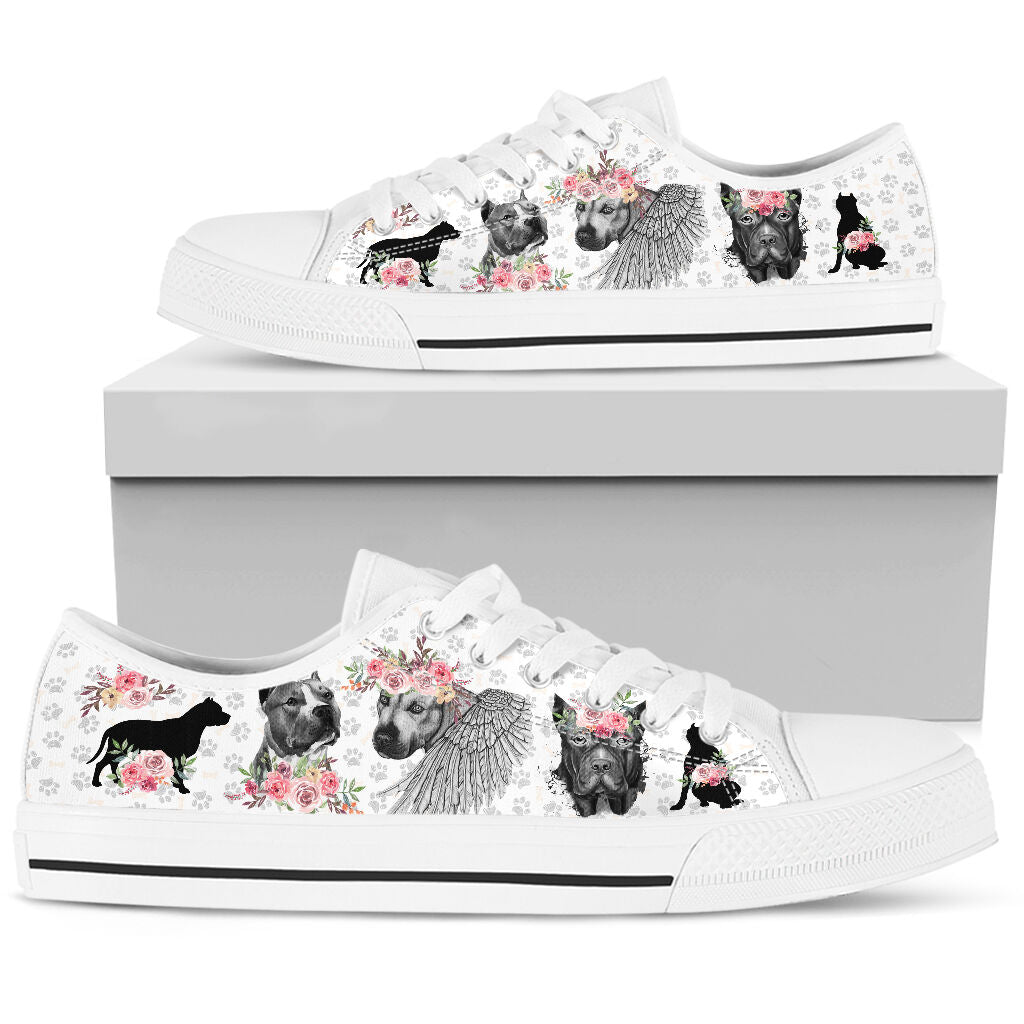 Dog - Pitbull - Low Top Shoe - Love Love Top Shoes