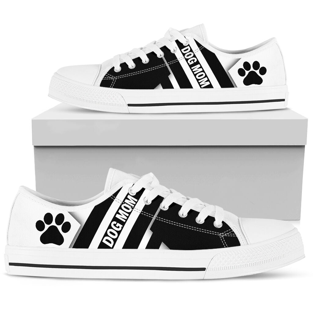 Dog Paw Black Line - Low Top Shoe - Love Love Top Shoes