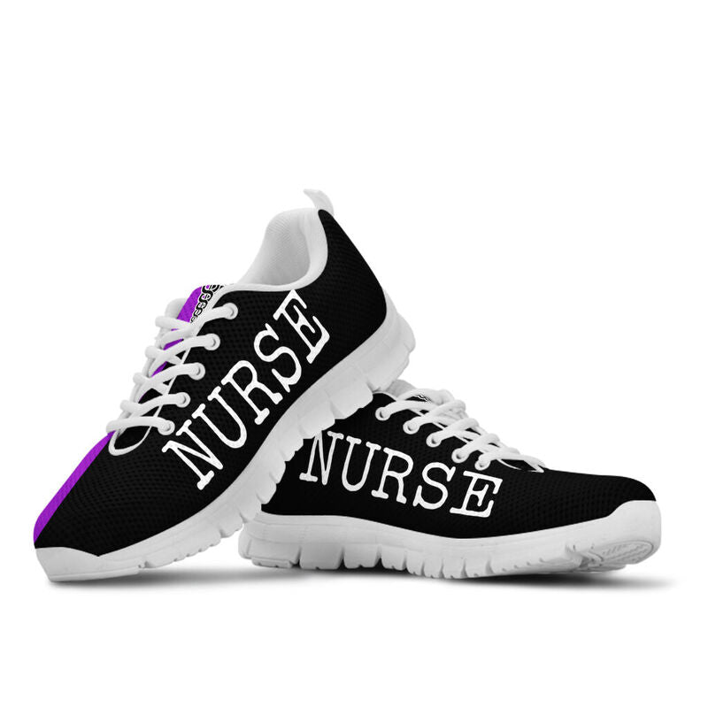 Nurse Strong Purple Black Kd Sneakers, Running Shoes, Shoes For Women, Shoes For Men, Custo- Love Sneakers