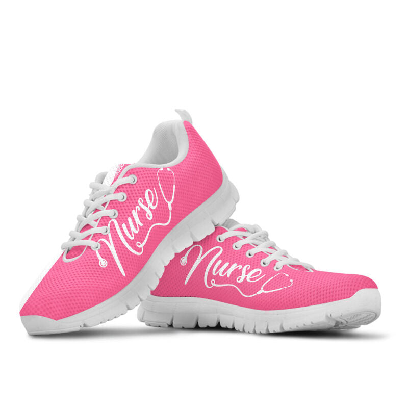 Nurse Life- Pink White Kd Sneakers, Running Shoes, Shoes For Women, Shoes For Men, Custom Sh- Love Sneakers
