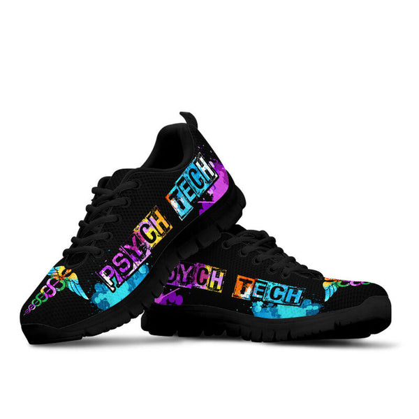 Psych Tech Love Art Shoes Sneakers, Running Shoes, Shoes For Women, Shoes For Men, Custom Sh- Love Sneakers