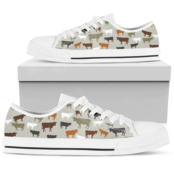 Cow Low Top Shoe - Love Love Top Shoes