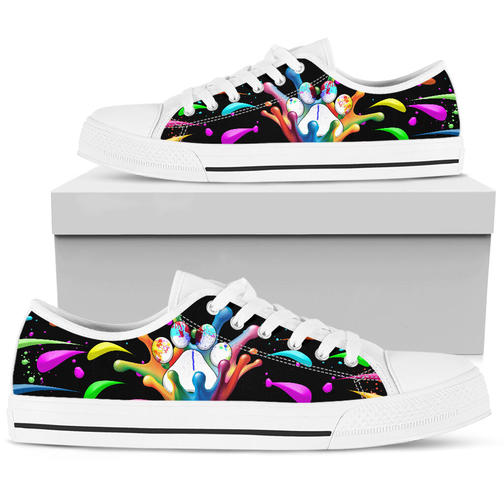 Dog Mom Color Splash - Low Top Shoe - Love Love Top Shoes