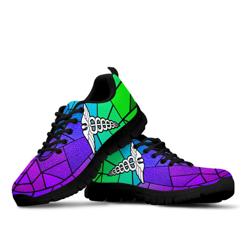 Nurse Green Purple Gl Kd Sneakers, Running Shoes, Shoes For Women, Shoes For Men, Custom Sh- Love Sneakers