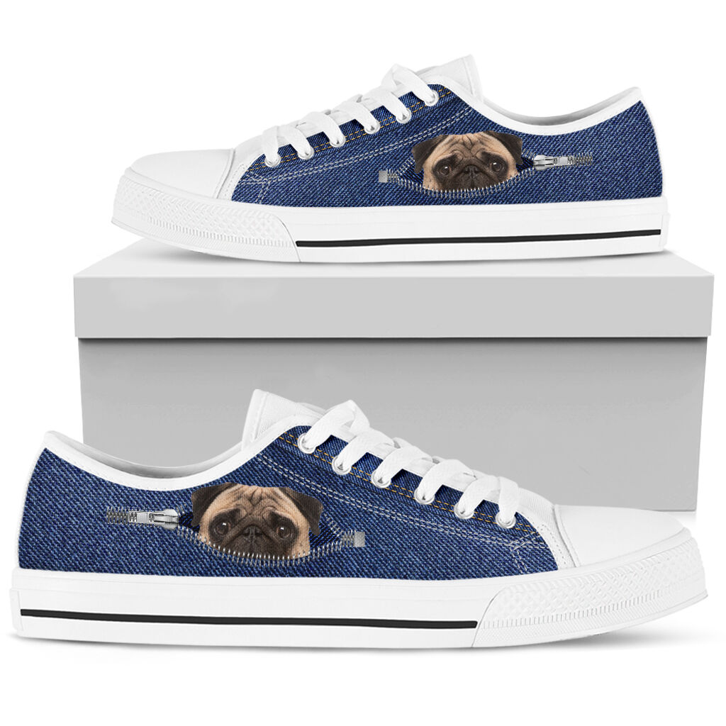 Pug Shoes - Love Low Top Shoes