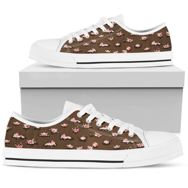 Pig - Pattern Funny Lovely Low Top Shoes