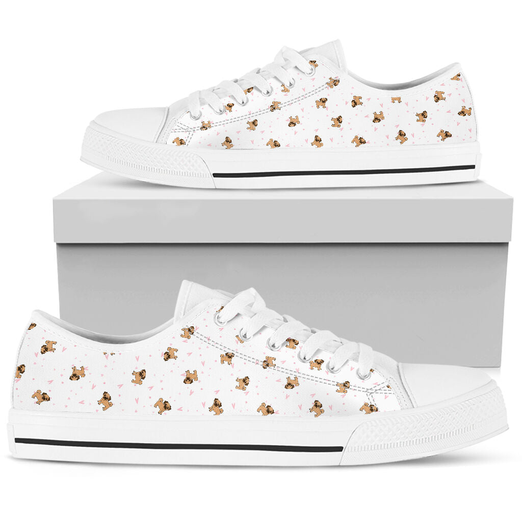 Pug Shoes -  Love Low Top Shoes