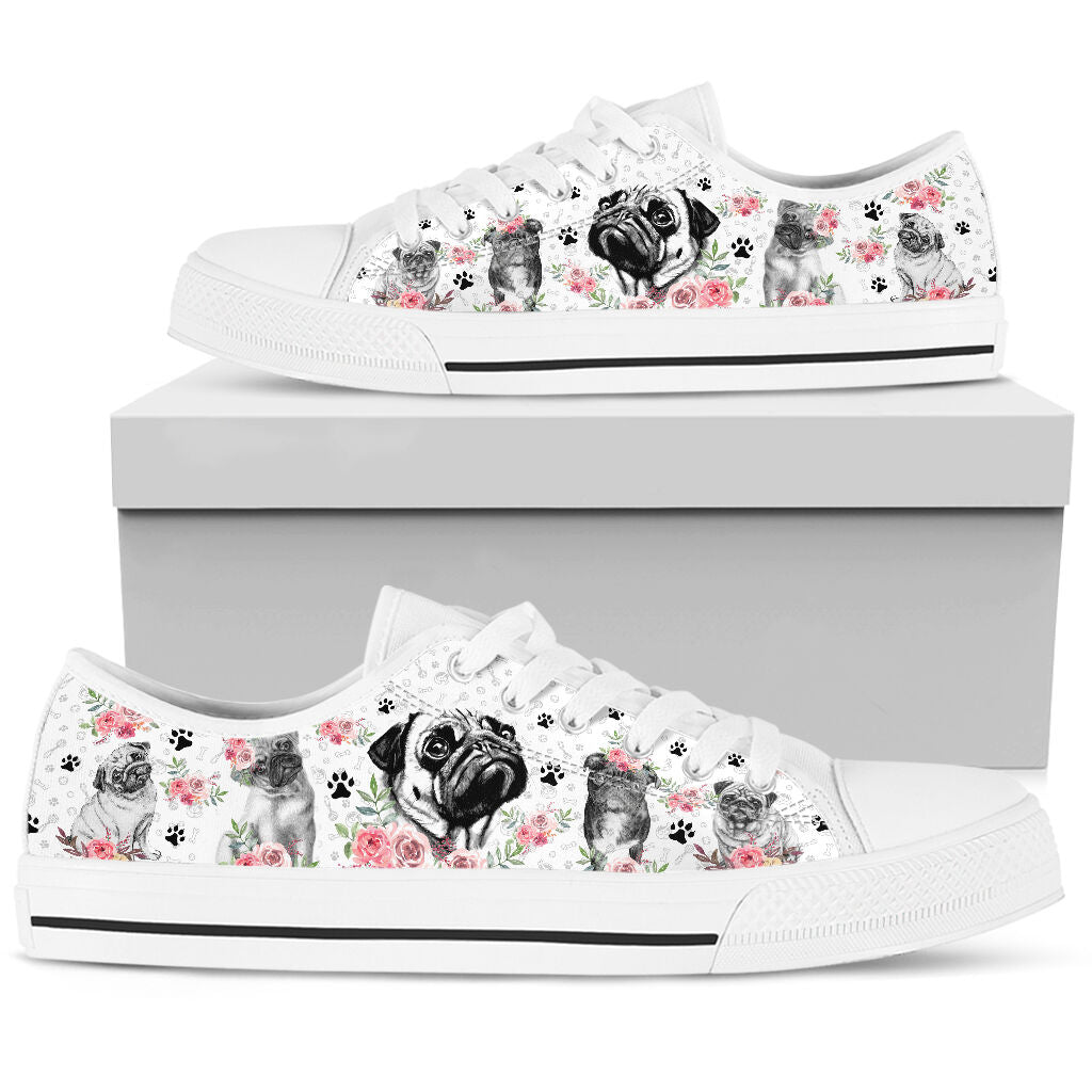 Low Top - Pug Shoe - Love Love Top Shoes