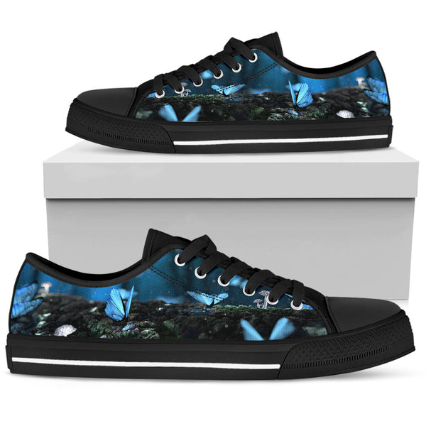 Butterfly Background Low Top Shoe Shoes