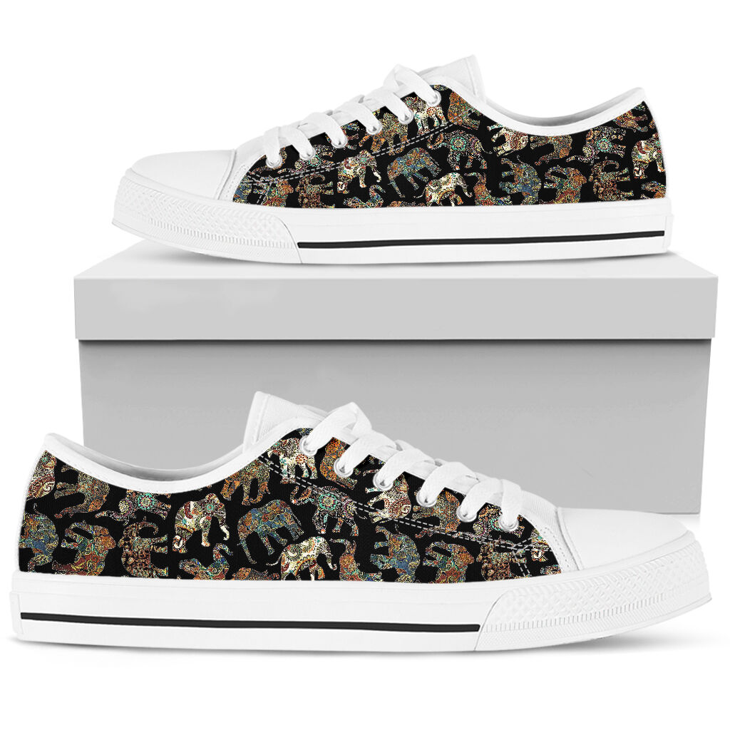 Elephant Fabric Low Top -  Shoes