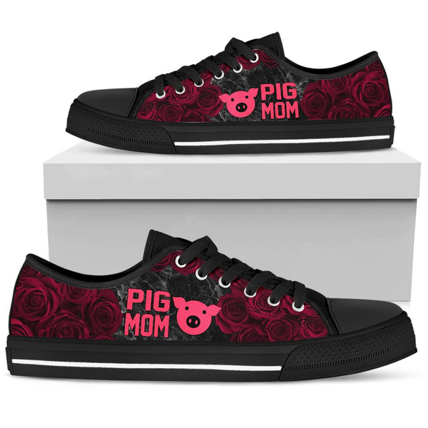 Pig Mom Awareness Walk Low Top Shoes