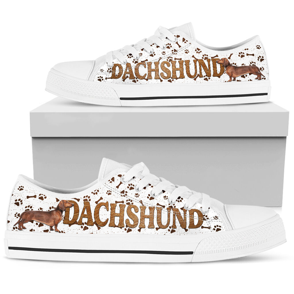Dachshund Fur Texture - Low Top Shoe - Love Love Top Shoes