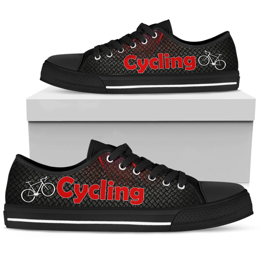 Cycling Red - Low Top Shoe - Love Love Top Shoes