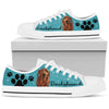 Dachshund And Dog Paw - Low Top Shoe - Love Love Top Shoes