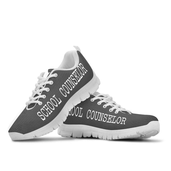 School Counselor Strong- Black Grey Kd Sneakers, Runni- Love Sneakers