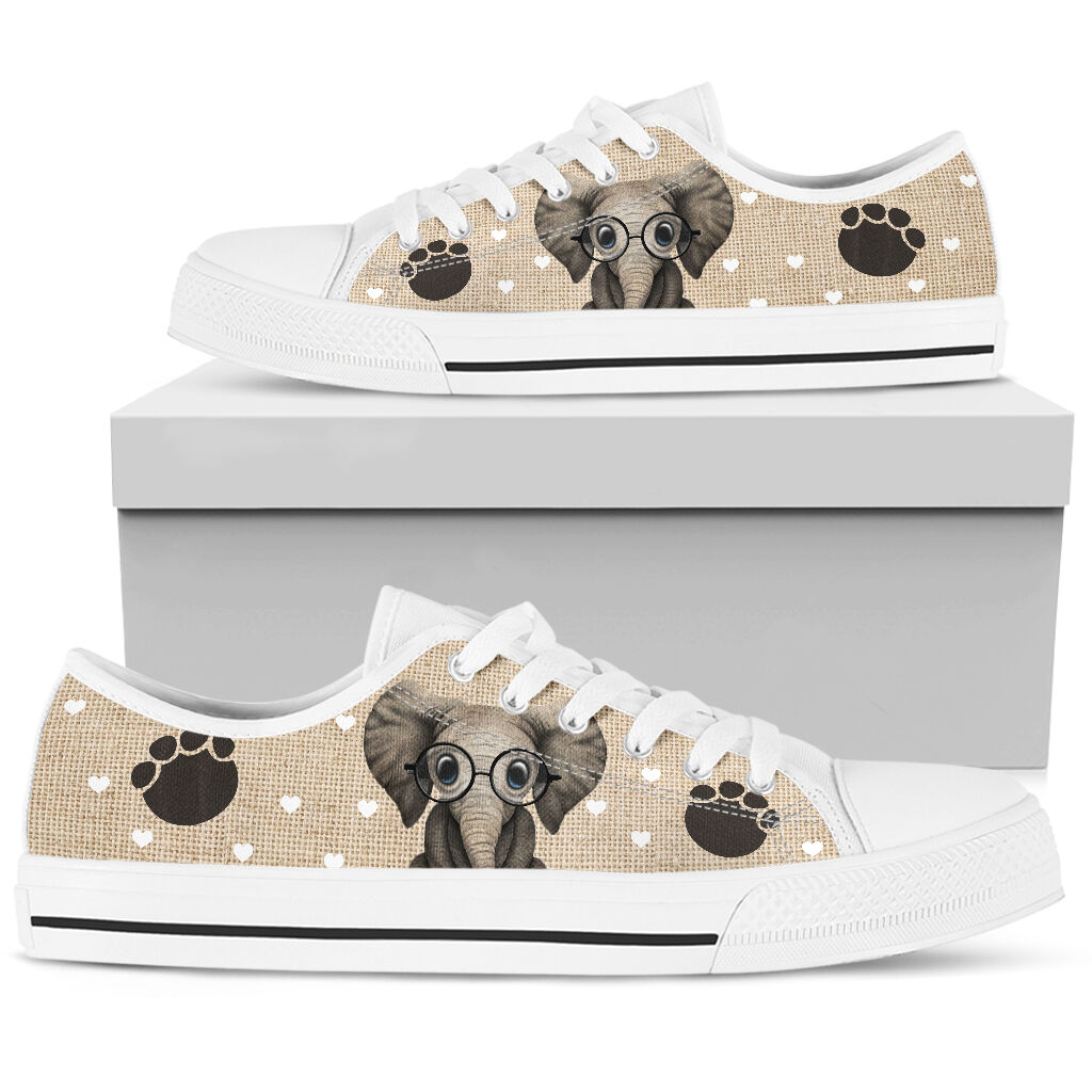 Elephant Heart Low Top  1Shoes
