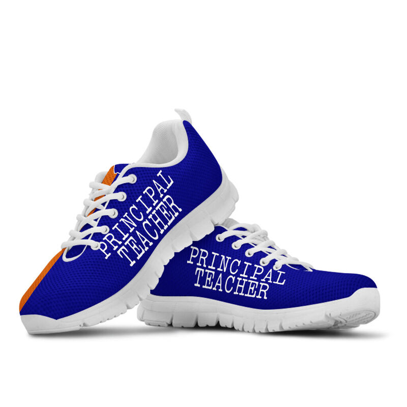 Principal Teacher Strong  Navy, Burnt Orange Kd Sneakers, Runni- Love Sneakers