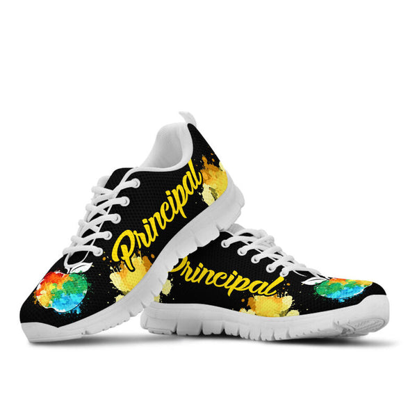 Principal Art Black Yellow Kd Sneakers, Runni- Love Sneakers