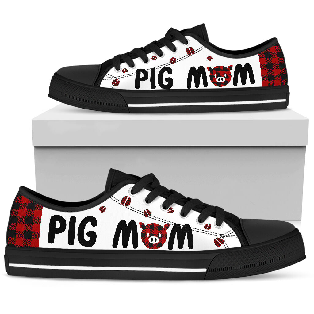 Pig Mom Paid Low Top  Shoes