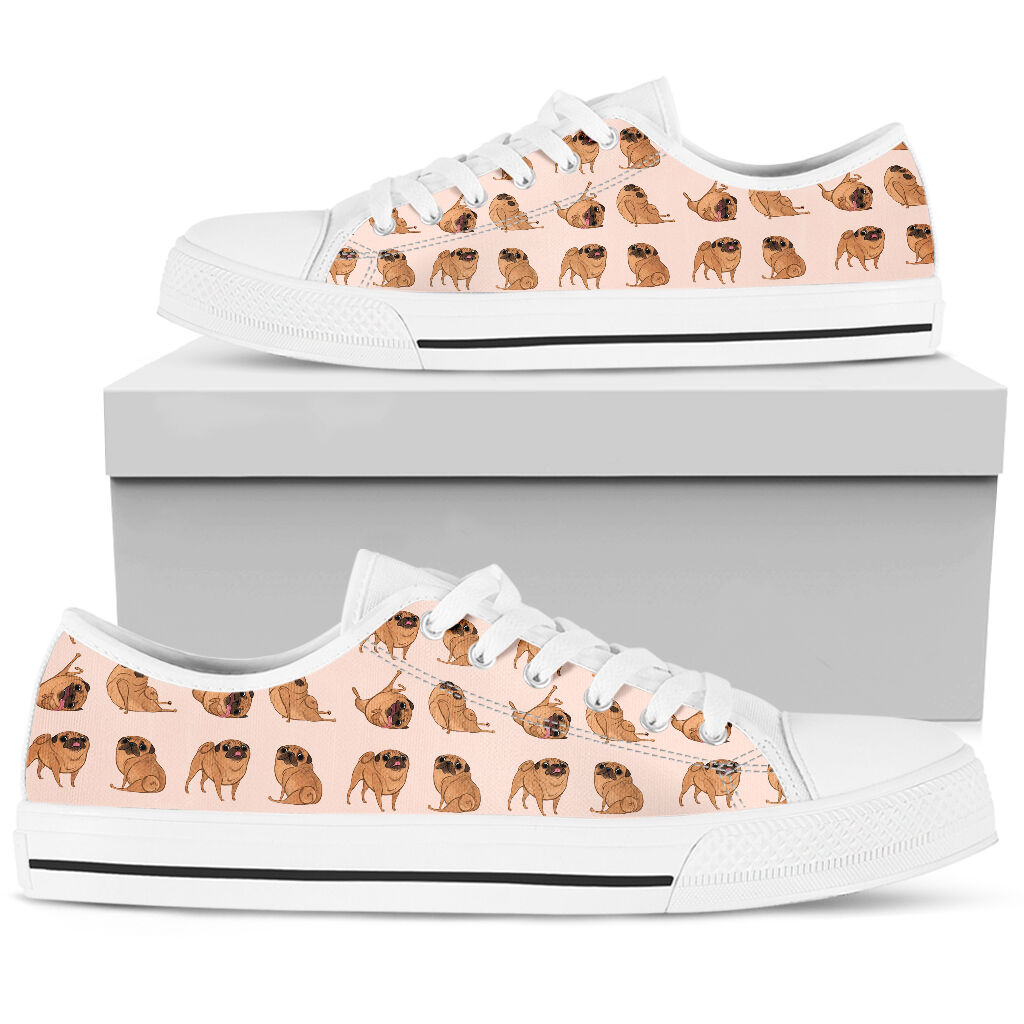 Pug Shoes -  Love Low Top Shoes