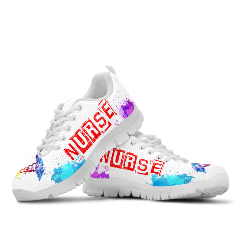 Nurse Art Hb White Kd Sneakers, Running Shoes, Shoes For Women, Shoes For Men, Custom Shoes,- Love Sneakers