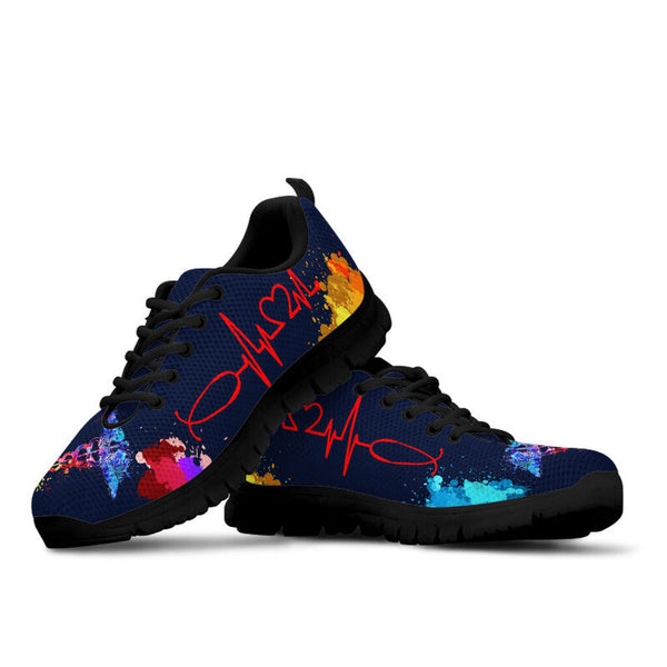 Nurse Hb Black Soles Kd Sneakers, Running Shoes, Shoes For Women, Shoes For Men, Custom Shoe- Love Sneakers
