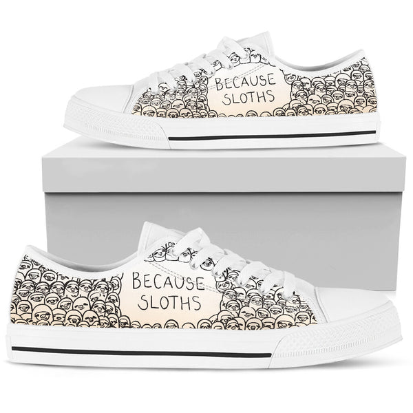 Because Sloths Low Top Shoes