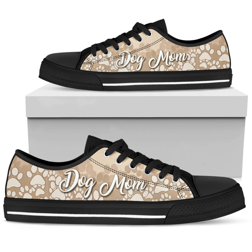 Dog Mom Classic Brown - Low Top Shoe - Love Love Top Shoes