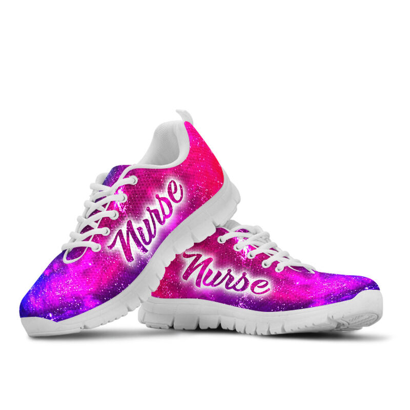 Nurse Galaxy2 Neon Kd Sneakers, Running Shoes, Shoes For Women, Shoes For Men, Custom Shoes,- Love Sneakers