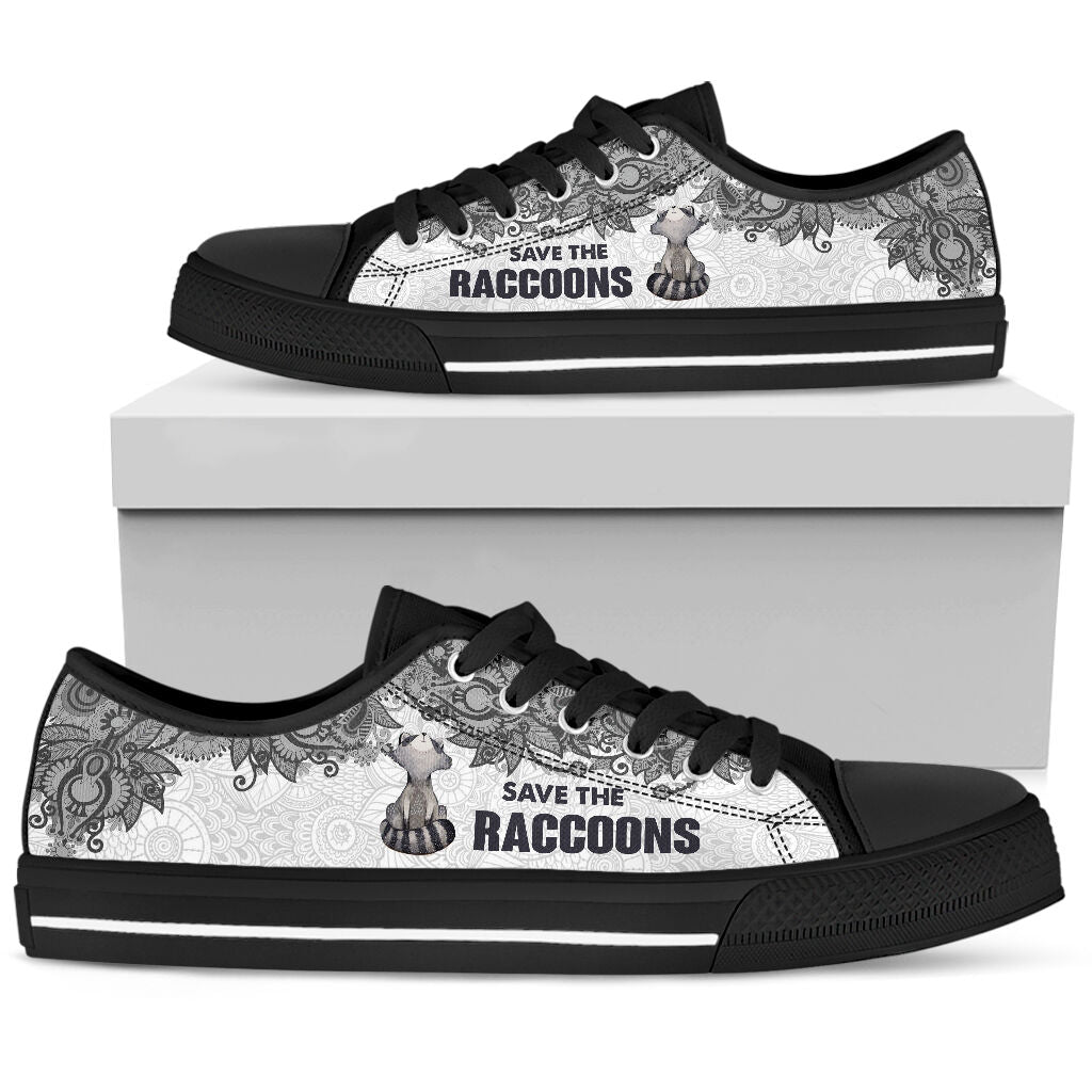 Save The Raccoons - Raccoons Low Top Shoes