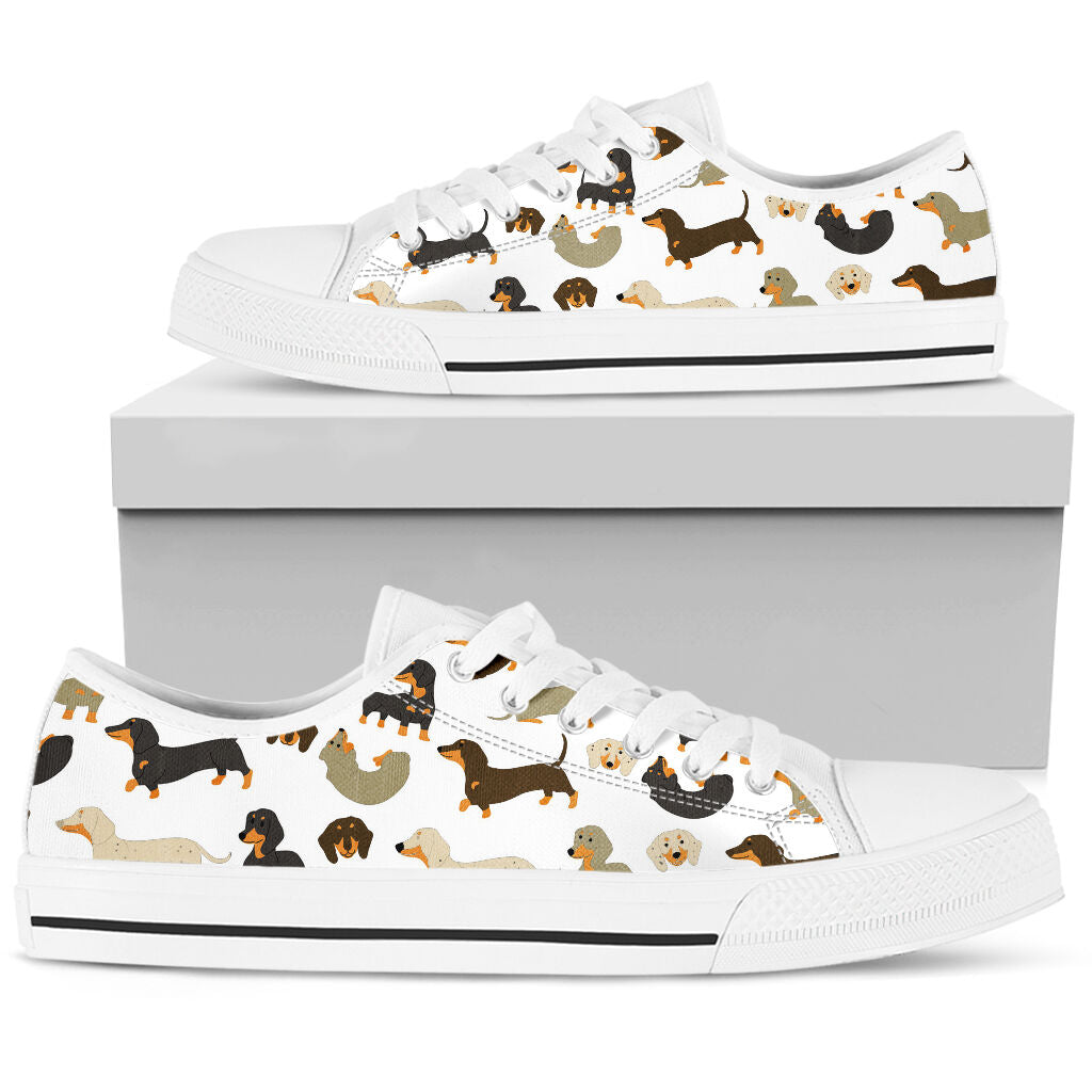 Dachshund Pattern - Low Top - Nnd Shoe - Love Love Top Shoes