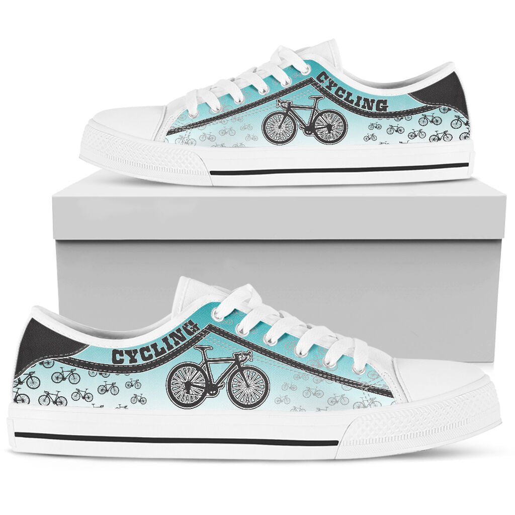 Cycling Stripes Gradient - Low Top Shoe - Love Love Top Shoes
