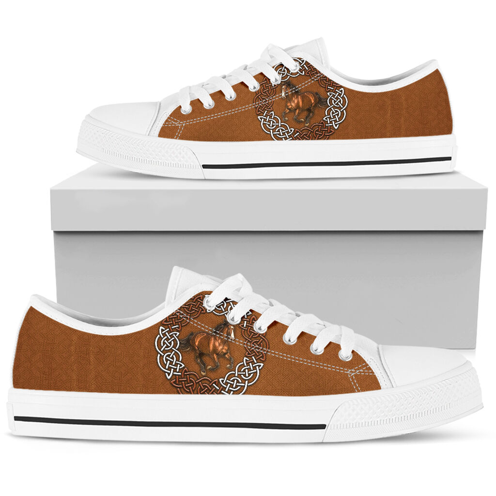 Horse Celtic Knot Pt Low Top  Shoes