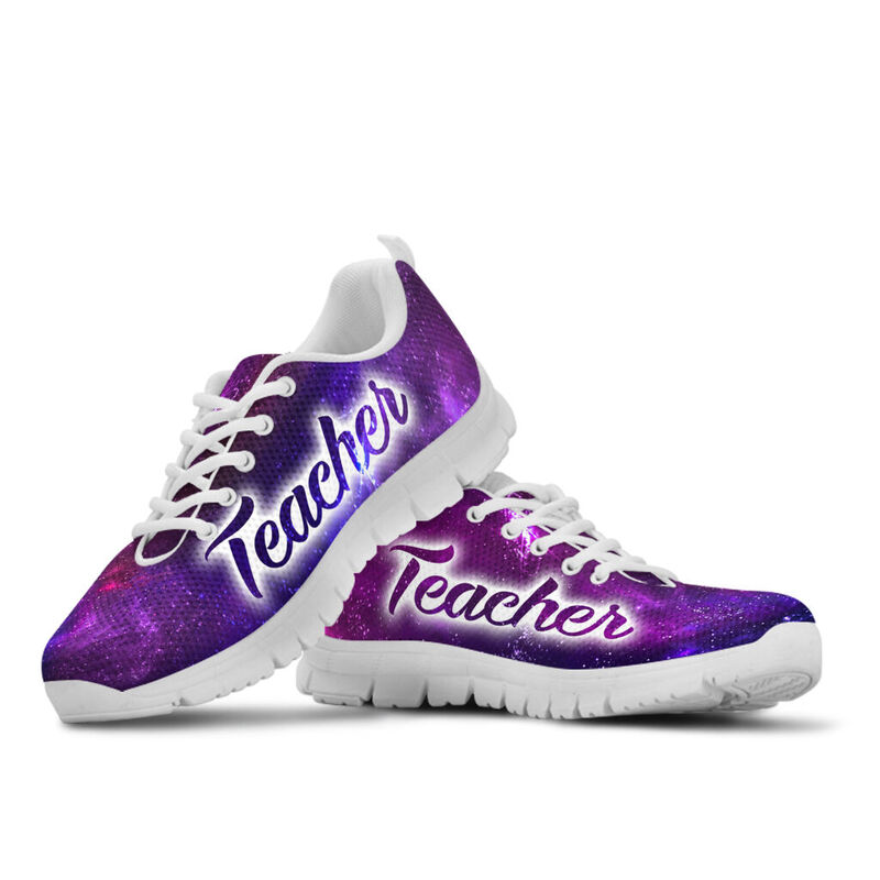 Teacher Galaxy2- Purple Kd Sneakers, Running Shoes, Shoes For Women, Shoes For Men, Custom S- Love Sneakers