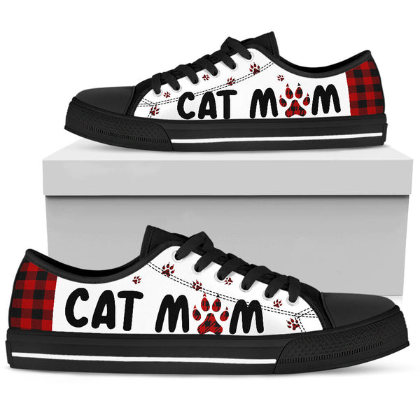 Cat Mom Paid Low Top  Shoes