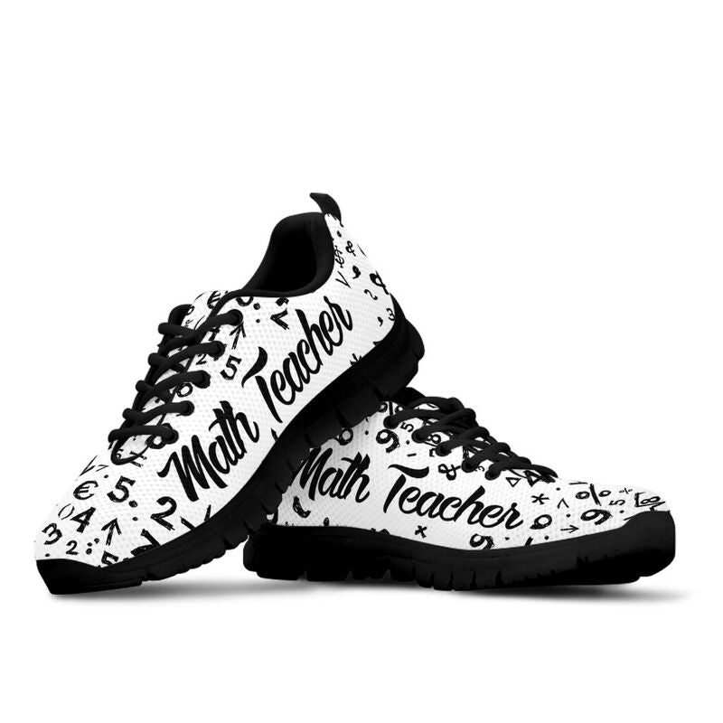 Math Teacher Kd Mk Sneakers, Running Shoes, Shoes For Women, Shoes For Men, Custom Shoes, L- Love Sneakers