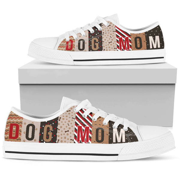 Dog Mom Pattern Vector Low Top -  Shoes