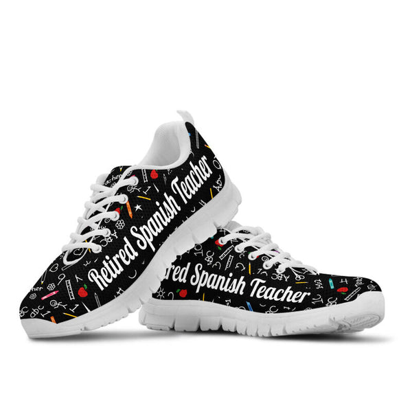 Retired Spanish Teacher Sneakers, Runni- Love Sneakers