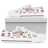 Low Top - Pug - Flower Shoe - Love Love Top Shoes