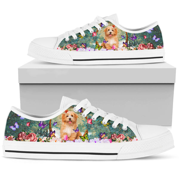 Shih Tzu Garden Color - Low Top Shoe - Love Low Top Shoes