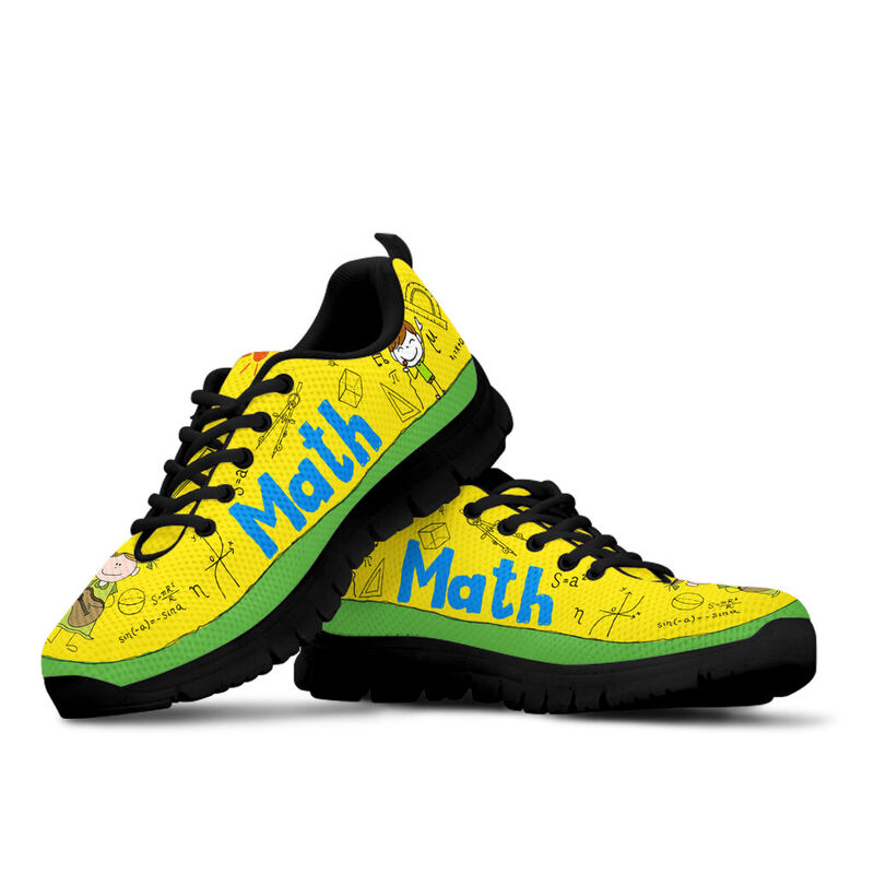 Math Teacher Shoes Sneakers, Running Shoes, Shoes For Women, Shoes For Men, Custom Shoes, L- Love Sneakers