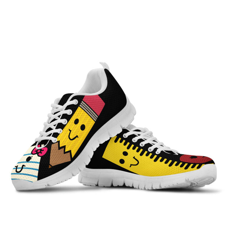 Teacher Pen Cute Sneakers, Running Shoes, Shoes For Women, Shoes For Men, Custom Shoes, L- Love Sneakers