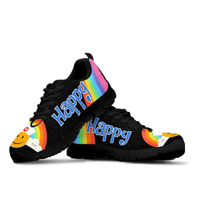 Nurse Happy Black Kd Sneakers, Running Shoes, Shoes For Women, Shoes For Men, Custom Shoes,- Love Sneakers
