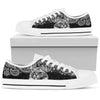 Persian Cat Paisley Black White Low Top  Shoes